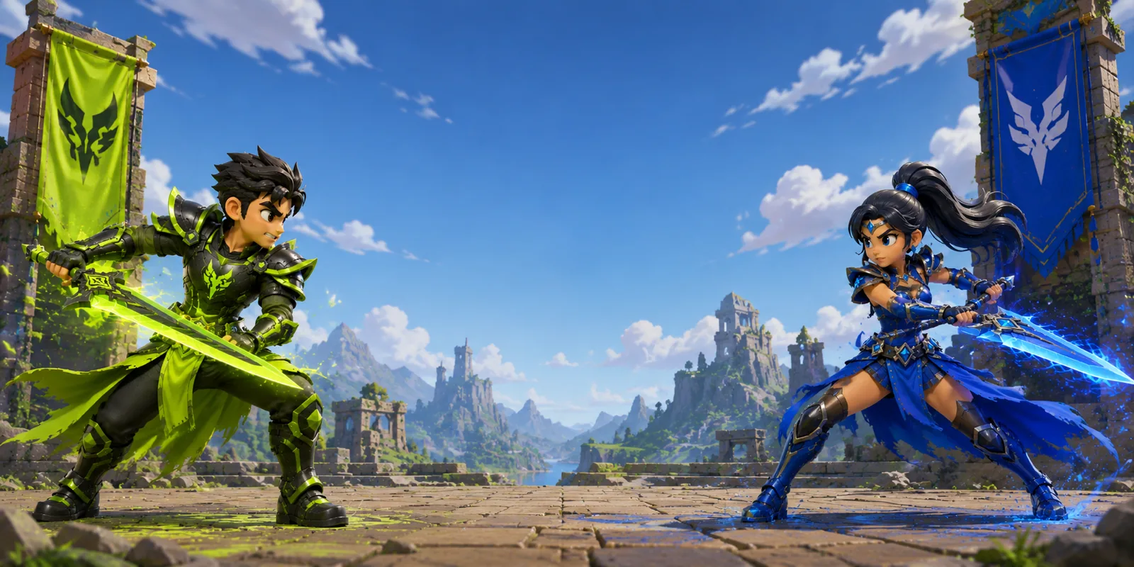 Play Victory Realm hero characters